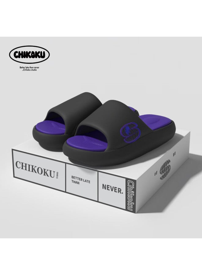 Chikoku Sports Slippers For Men, Summer Home Thick-soled Non-slip Trendy High-end Couple Outdoor Sandals For Women Summer - Image 1