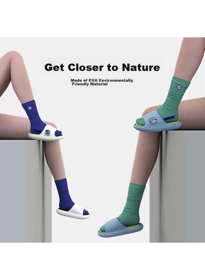 Chikoku Sports Slippers For Men, Summer Home Thick-soled Non-slip Trendy High-end Couple Outdoor Sandals For Women Summer - Image 3
