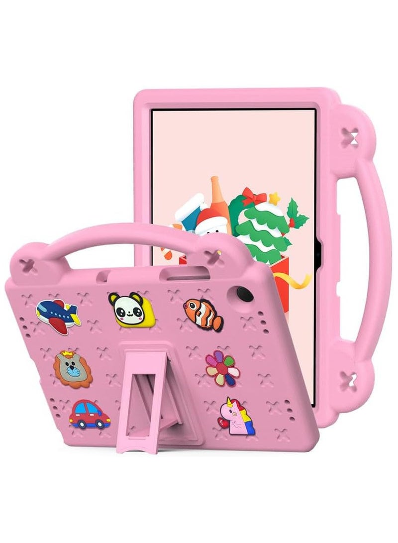 Beauenty Samsung Galaxy Tab A9 Plus 11 inch 2023 (SM-X216B)) Shockproof Cover with Handle Stand for Samsung Tab A9 Plus Case, Pink - Image 1