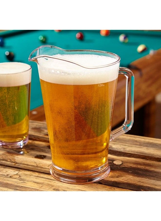 US Acrylic - Clear Pitcher 64 Oz Unbreakable Tritan | Set Of 2 Beer Pitchers | Reusable Bpafree Made In The Usa - Image 1