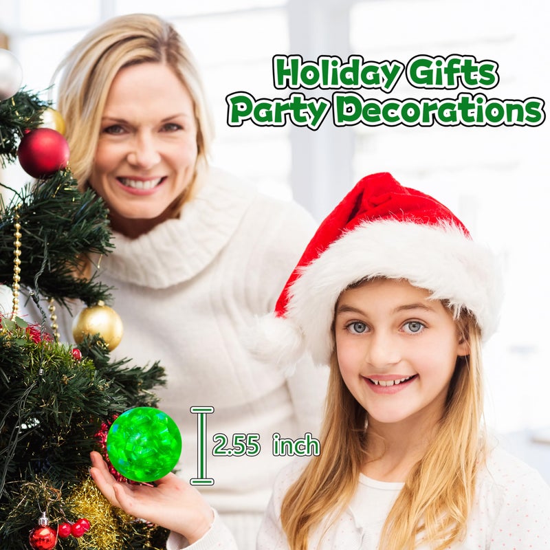 Kawaite Green Squishy Glitter Stress Balls for Boys, Girls and Adults - Stretch Stress Dough Ball, Squishy Stress Ball Squeeze Fidget Toys, Squeeze Ball for Party Favors, Classroom Prizes - Image 5