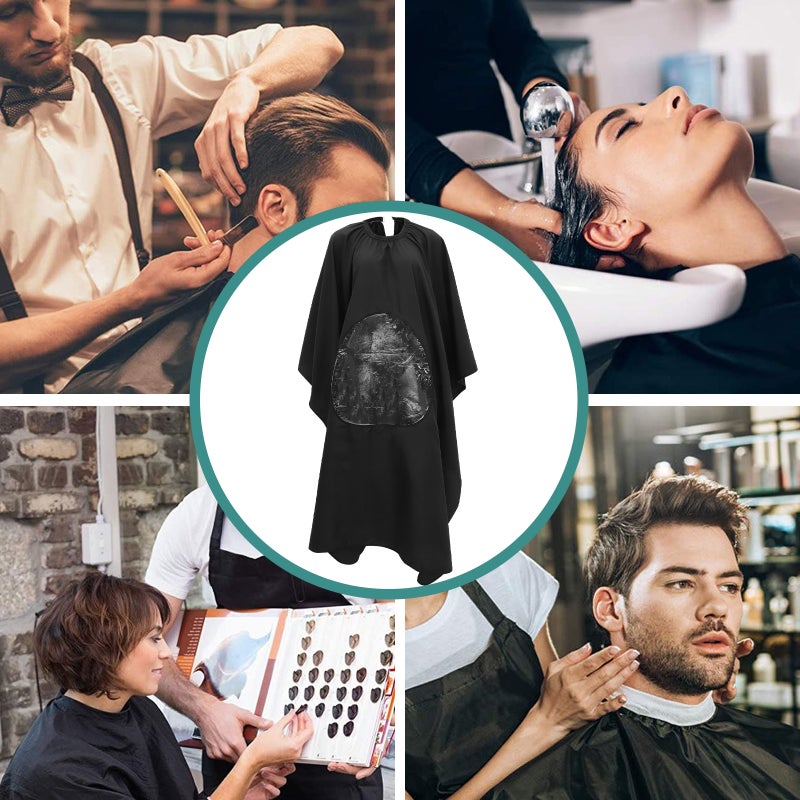 Barber Cape with Clear Window, Lightweight and Comfortable for Hair Cutting and Styling - Image 3