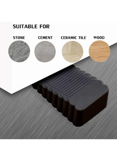 SHOWAY Rubber Door Stopper, 6 Pack Anti Slip Door Stop Wedge Security Heavy Duty Silicon Door Stopper for All Floor Types/Door Gaps Black  - Image 5