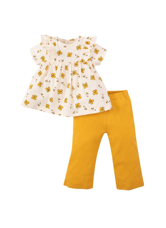 DeFacto - Babygirl Regular Fit Bike Neck Knitted Set - 2 Pack - Image 1