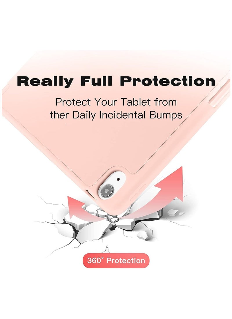 JAJEEK iPad Air 4 Case 2020, iPad Air 4th Generation Case with Pencil Holder [Full Body Protection + Apple 2nd Pencil Charging and Auto Wake/Sleep] Smart Stand Cover Case for iPad Air 4 10.9 (Rose Gold) - Image 5