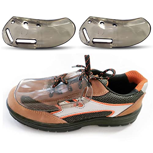 VIDAYA Metatarsal Guards for Work Boots, VIDAYA Unisex Safety Footwear Work Boot Toe Protector Attachment, Universal Size, Metatarsal Guard for Most Safety Shoes and Boots with Laces Transparent - Image 1