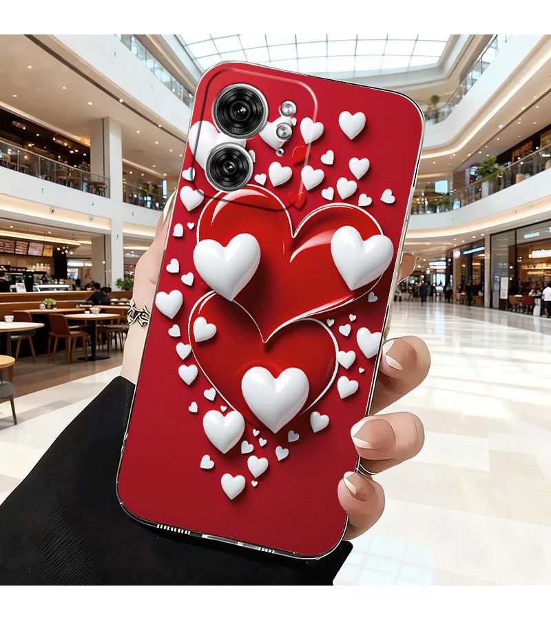 هاتف وقائي متعدد الألوان متوافق مع Moto G45 بتصميم عصري إبداعي مضاد للصدمات - Image 3