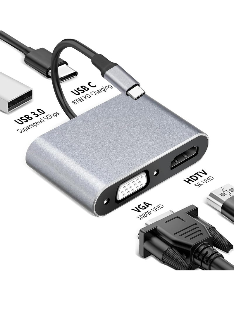 USB C  Multiport Adapter 4 in 1 USB Type C Multiport Adapter-272 - Image 4