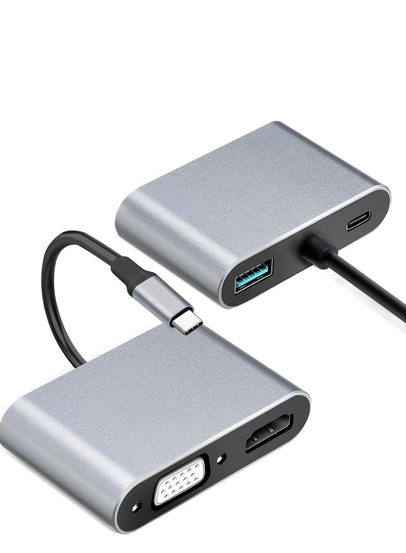 4-in-1 USB-C Multiport Adapter - USB Type-C Multiport-272 - Image 1