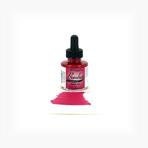 Dr. Ph. Martin's Bombay India (16BY) Ink Bottle, Crimson - Image 2