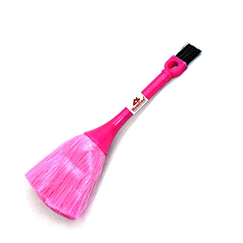 Homfine Plastic Computer Notebook Laptop Keyboard Desktop Dust Cleaning 2 Sided Microfiber Brush (1U, Color May Vary) - Image 1