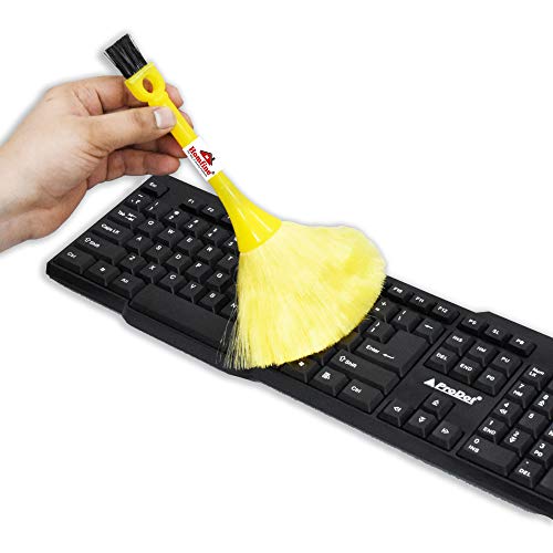 Homfine Plastic Computer Notebook Laptop Keyboard Desktop Dust Cleaning 2 Sided Microfiber Brush (1U, Color May Vary) - Image 4