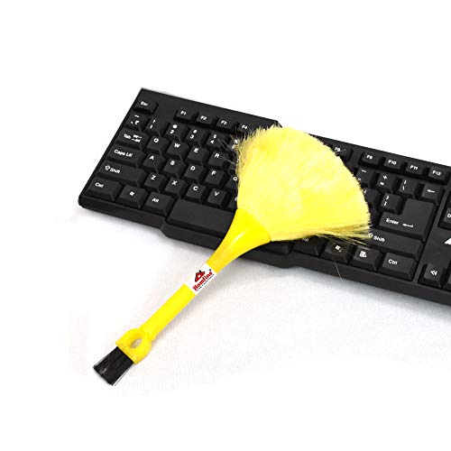Homfine Plastic Computer Notebook Laptop Keyboard Desktop Dust Cleaning 2 Sided Microfiber Brush (1U, Color May Vary) - Image 2