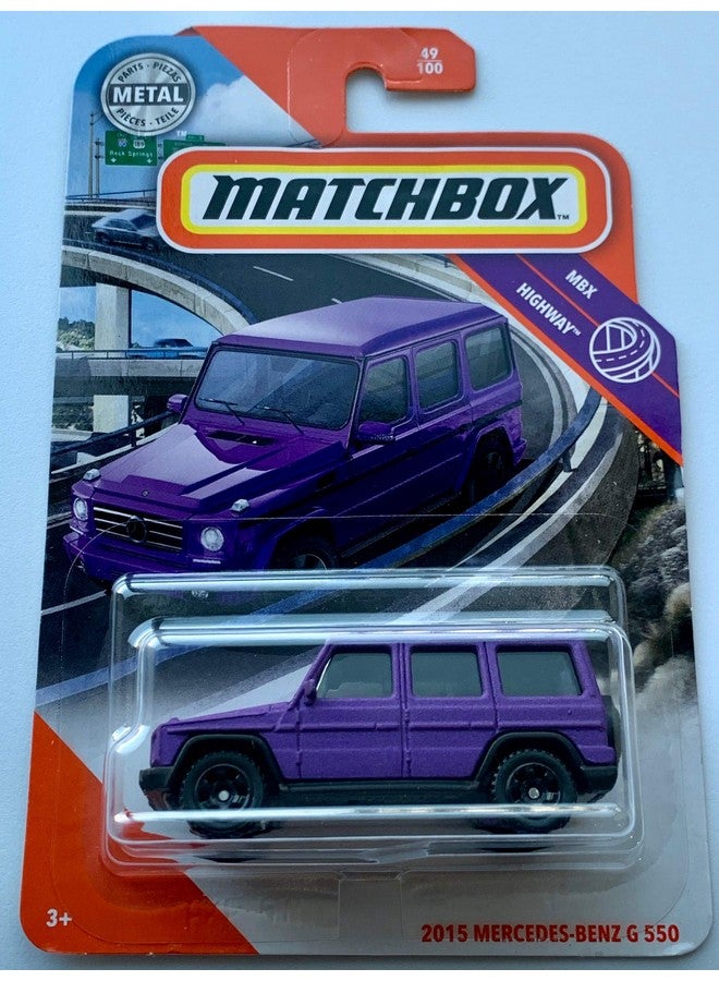 Matchbox MBX Highway49/100 2015 MERC-Benz G 550, Satin Purple