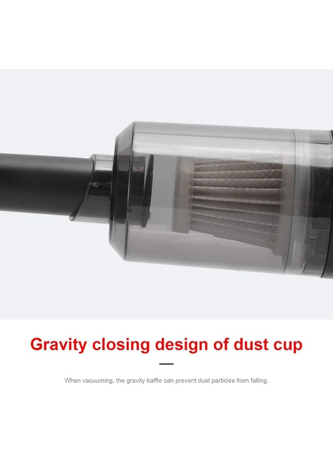 Mini Vacuum Cleaner - Handheld Portable Cordless Vacuum Cleaner Dust Cleaner Air Duster with LED Lights for Computer Car Laptop Piano Sewing Machine, Rechargeable 1500Mah Battery - Image 4