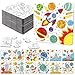 Realspring 24 Pack Outer Space Color Your Own Jigsaw Puzzles for Kids 35 46 68 Coloring Crafts DIY Paper Puzzles Party Favors Gifts for Toddler Children Learning Education Toys - Image 2