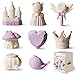 MarcZero Princess Silicone Bath Toys 8Pcs for Toddlers Kids BabiesBathtub Water ToysSoft Squeezable EasyGrip Pool Toys Set Purple - Image 2