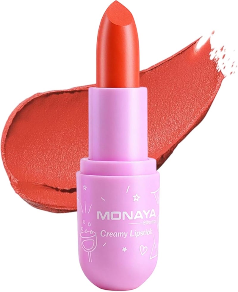 Monaya L009 Creamy Lipstick colors ï¼ŒMega Last High-Shine Lipstick Lip Color Nourishing High-Shine, Buildable & Blendable Creamy Color, Cruelty-Free & Vegan (L311#)
