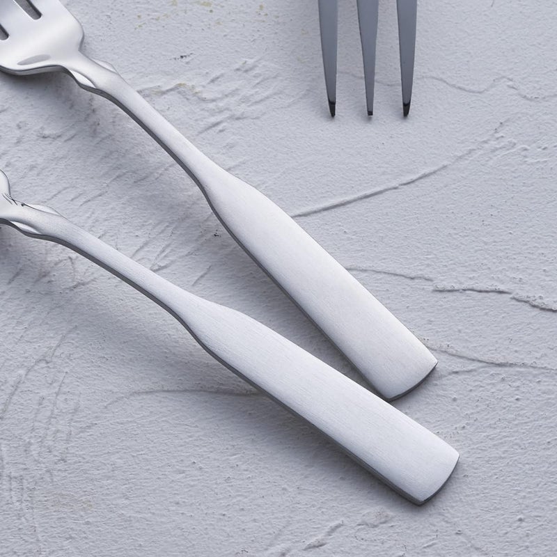 FULLYWARE 3Tine Fork Stainless Steel 76 Dinner Silverware Fork Metal Cocktail Dessert Forks 6Piece - Image 5