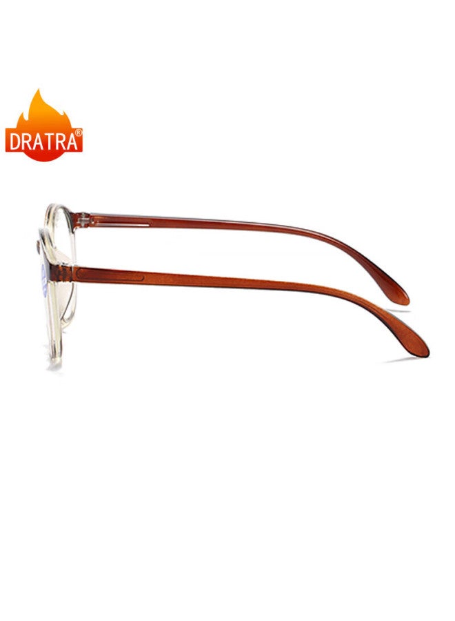 Dratra Hd Elderly Reading Gl Uni Fashion Classic Ultra-light Round Frame Portable Lightweight Comfortable Non-slip Nose - Image 2