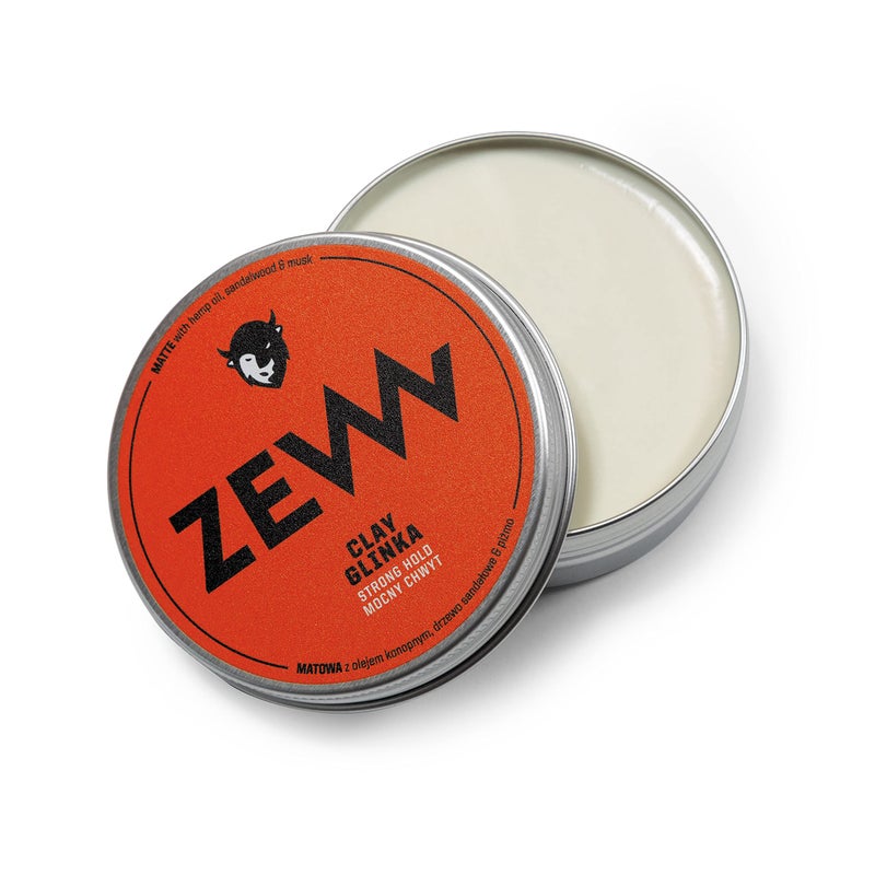 ZEW FOR MEN Matte Clay  100 ml Natural Strong Hold Activated Carbon - Image 3