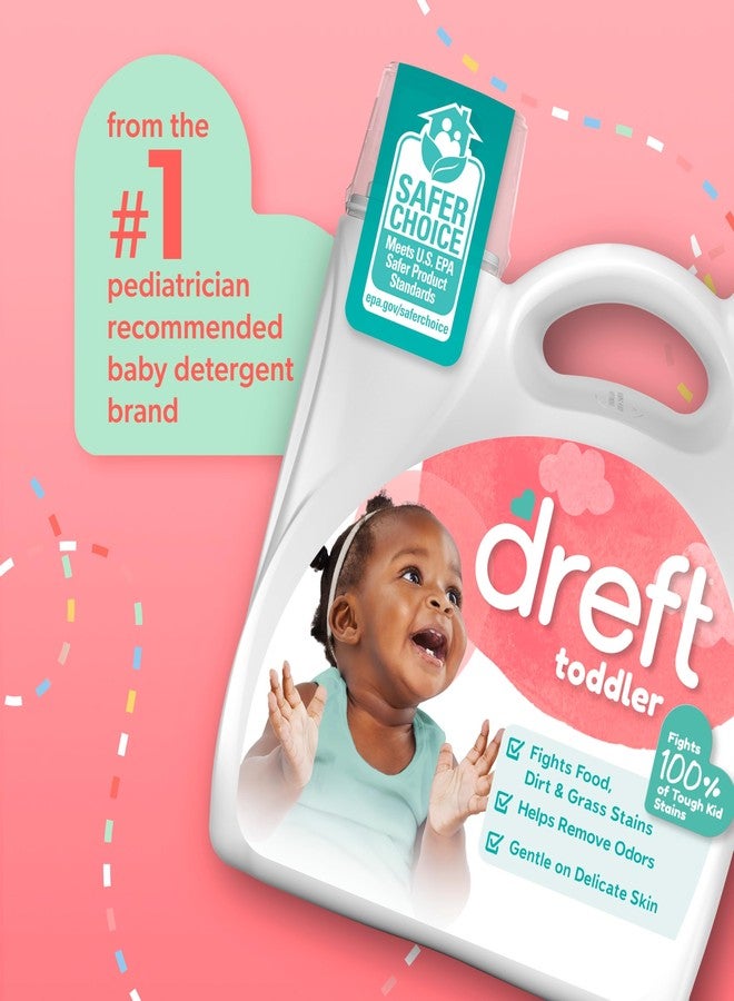 Dreft Toddler Liquid Laundry Detergent, Fights Stains, Removes Odors, 80 loads, 105 fl oz - Image 2