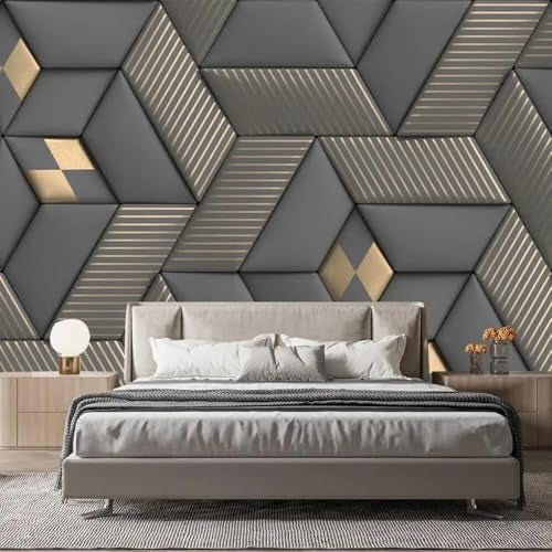 Jig-Tik Contact Paper Waterproof PVC Wallpapers Roll Embossed Europe Style Nordic 3D Sculpture Flower Wall Covering Modern Wall Décor(45 * 300) (1, White Black) (1, Grey 6192) - Image 5