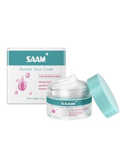 SAAM كريم وجه سام، كريم سام لمستحضرات التجميل لعلاج البقع الداكنة، كريم وجه سام للتجديد لعلاج الكلف والنمش لجميع أنواع البشرة، كريم وجه مضاد للتجاعيد، كريم تجديد سام الكوري -50غ  - Image 1