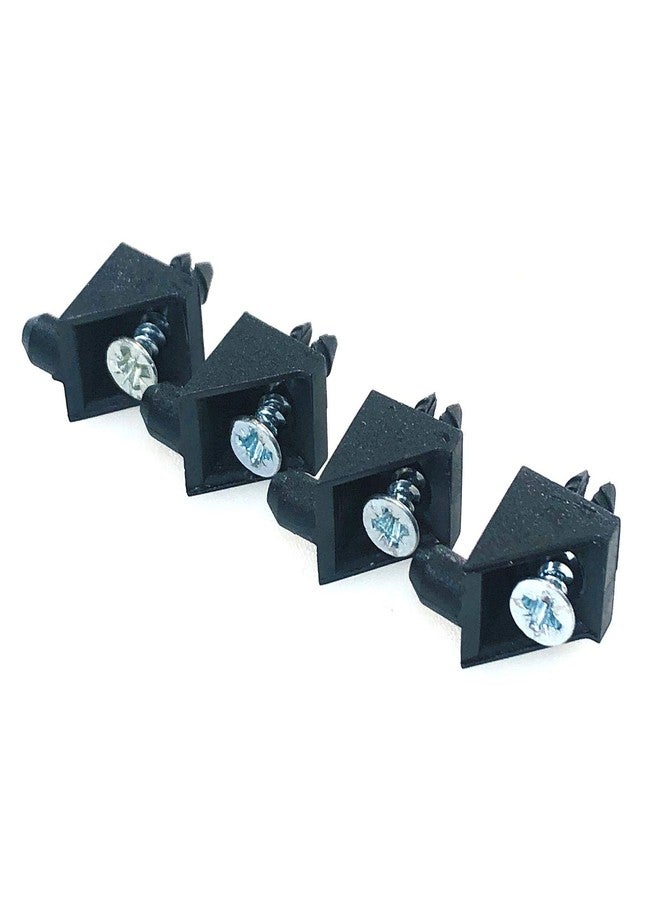 ReplacementScrews براغي بديلة لدبابيس دعم الرفوف من ايكيا، رقم القطعة 139199 (باكس، كومبليمنت، أسود) - عبوة من 4 قطع - Image 2