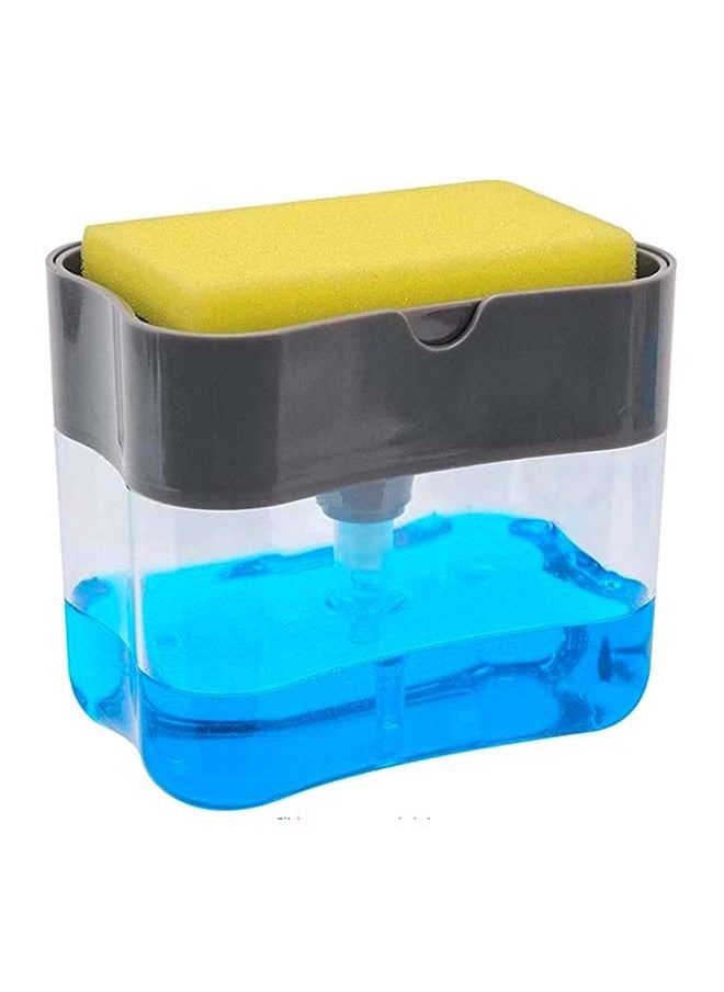 SKY-TOUCH - 2in1 Sponge Rack Shelf Soap And Detergent Dispenser Pump Assorted - Image 1