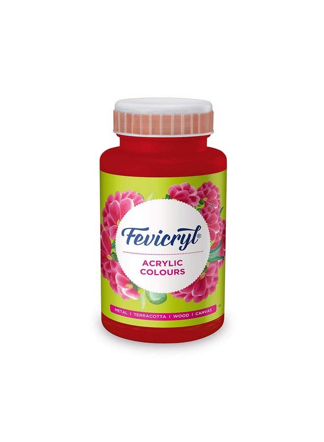 فيفيكرايل ألوان أكريليك فيفيكريل، طلاء فني وحرفي، طلاء DIY، صبغة غنية، طلاء غير قابل للتشقق للقماش والخشب والجلد والفخار والمعادن | مثالي للفنانين | قرمزي، 500 مل - Image 1