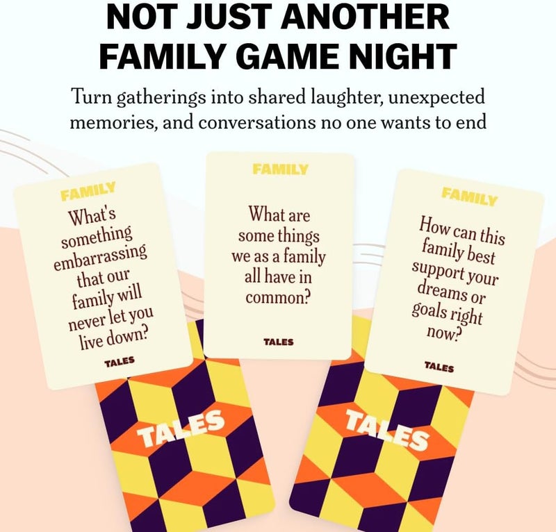 Tales Conversation Starter Cards, Family Edition, Perfect for Family Games for Adults, Family Dinners, Game Nights, Gifts, Holidays, and Gatherings, Prompts for Meaningful Connections, 150 Cards - Image 3