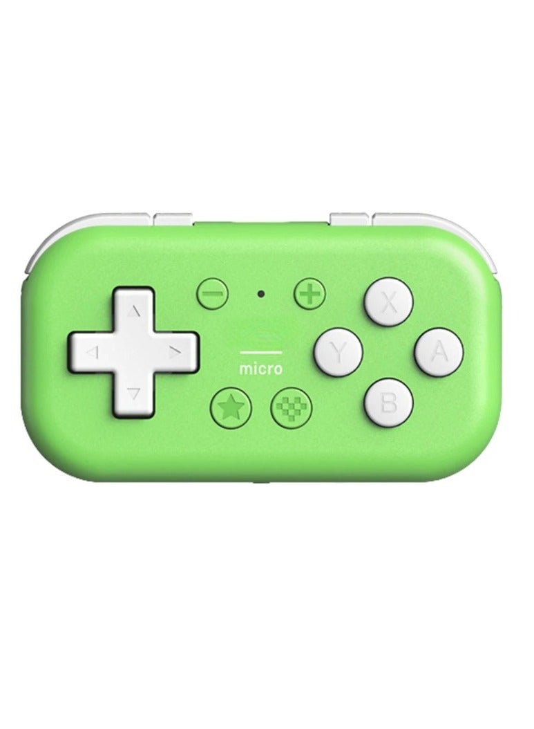 Pocket Controller, Small And Portable Micro Bluetooth Gamepad, Durable And Lightweight Handheld Console, Wireless Compact Gaming Controller For Switch, Android, (1pc, Green) - Image 1