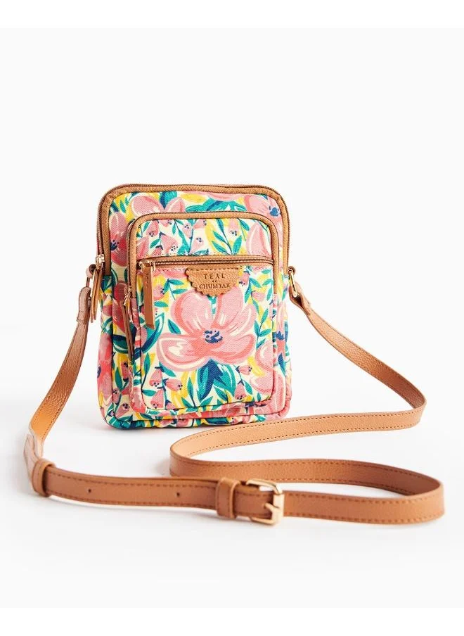 Chumbak TEAL BY CHUMBAK Crossbody Sling Bag for Women | Stylish Printed Canvas Box Sling bag | Multipurpose Daily use Bag for Office/College/Travel