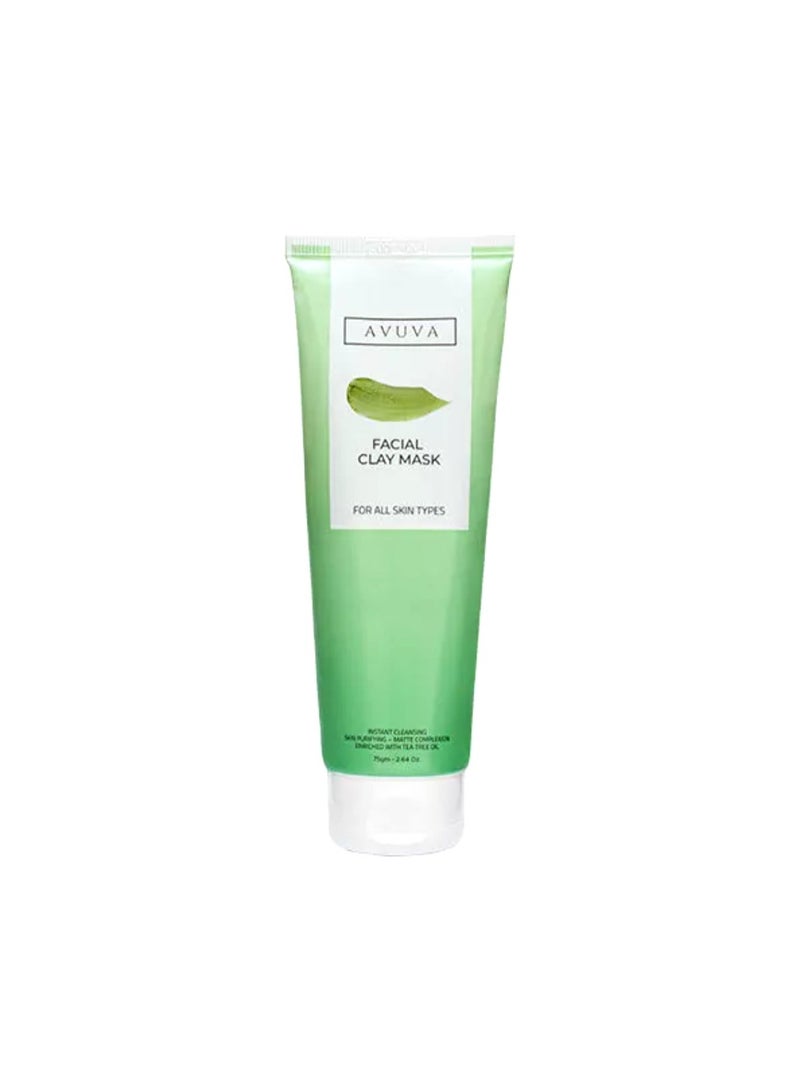 AVUVA FACIAL MASK (CLAY) 75ML.
