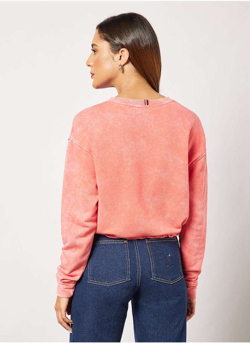 TOMMY SPORT - Drawstring Hem Relaxed Fit Sweatshirt - Image 1