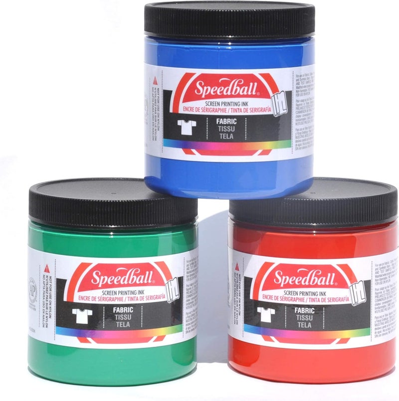 Speedball Fabric Screen Printing Ink, 8-Ounce, Fluorescent Lime Green - Image 4