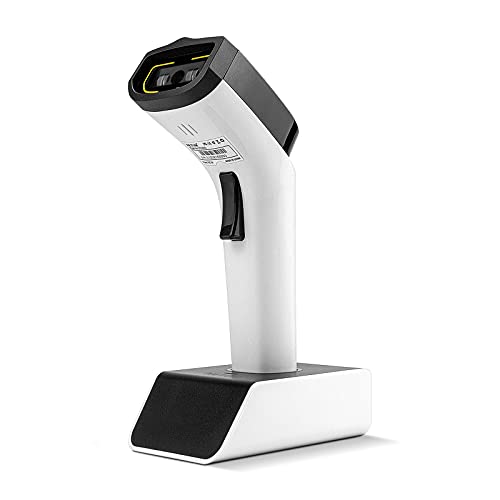 NETUM Fashionable Bluetooth Wireless 1D Barcode Scanner, Hands Free CCD Barcode Reader with Stand and Built-in Memory, Works with MAC OS, Windows, iOS, Android -DS5000 - Image 1