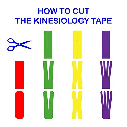 DR ANISON Kinesiology Tape Strapping Taping Athletic Sports Tape for Men Knee Shoulder Elbow Ankle Neck Muscle Superior Waterproof Adhesion Non Latex Safe for Kids Pregnant Women - Image 5