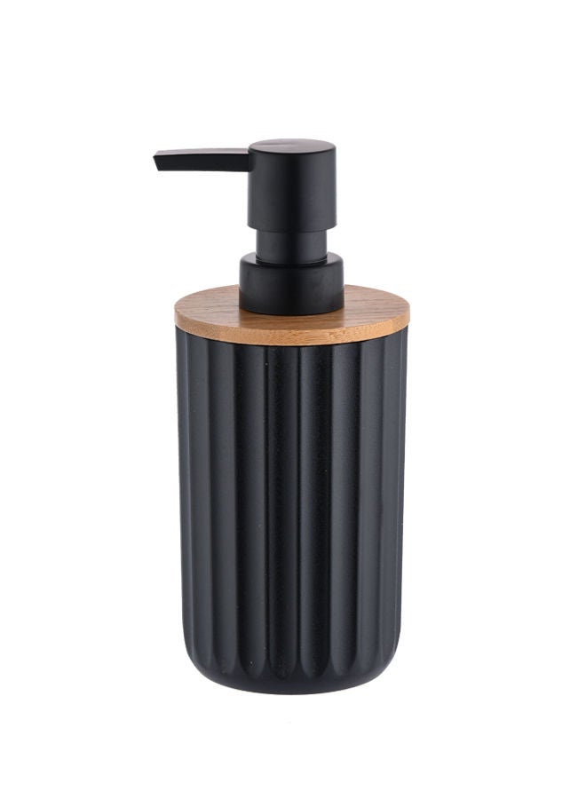 Electus 3-Piece Bathroom Accessory Set Black/Brown - Image 2