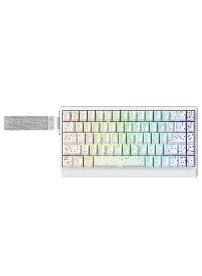 IROK ND68PRO 68 Keys Wired Magnetic Switch Keyboard, 0.001MM RT Accuracy, 8KHZ Polling Rate/Latency As 0.08MS/256KHZ Single Key Scan Rate/ARGB，Hot Swappable,Gasket Structure Gaming Keyboard(White) - Image 1