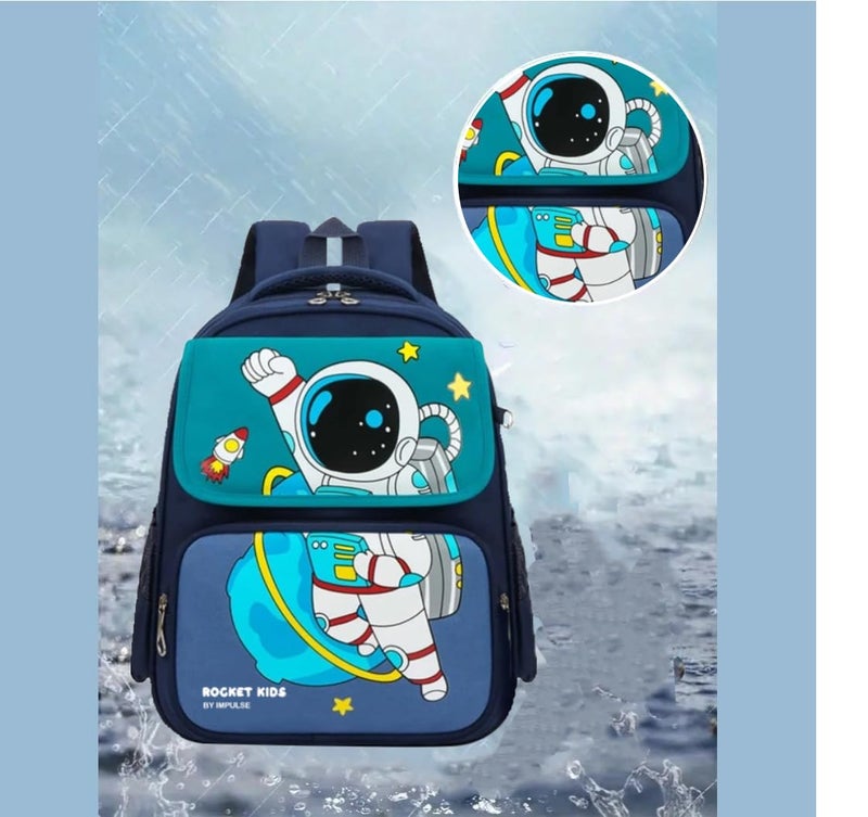 IMPULSE! Astronaut I 25L Unisex Stylish &Trendy Water Resistant printed Bag, College travel Backpack, School Bag for boys & girls - Image 4