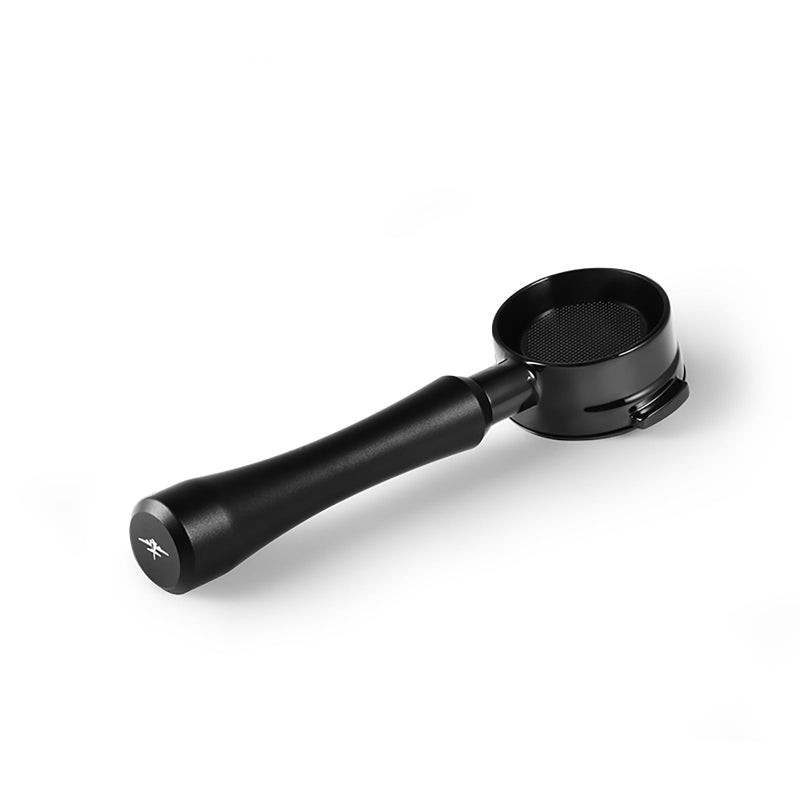 MHW-3BOMBER MHW3BOMBER 58mm بورتافيلتر بدون قاع متوافق مع آلات الإسبريسو لا مارزوكو 18 جرام بورتافيلتر إسبريسو بأذنين مع سلة فلتر من سبائك الألمنيوم الأسود مجموعة أسترا BP7022LOS