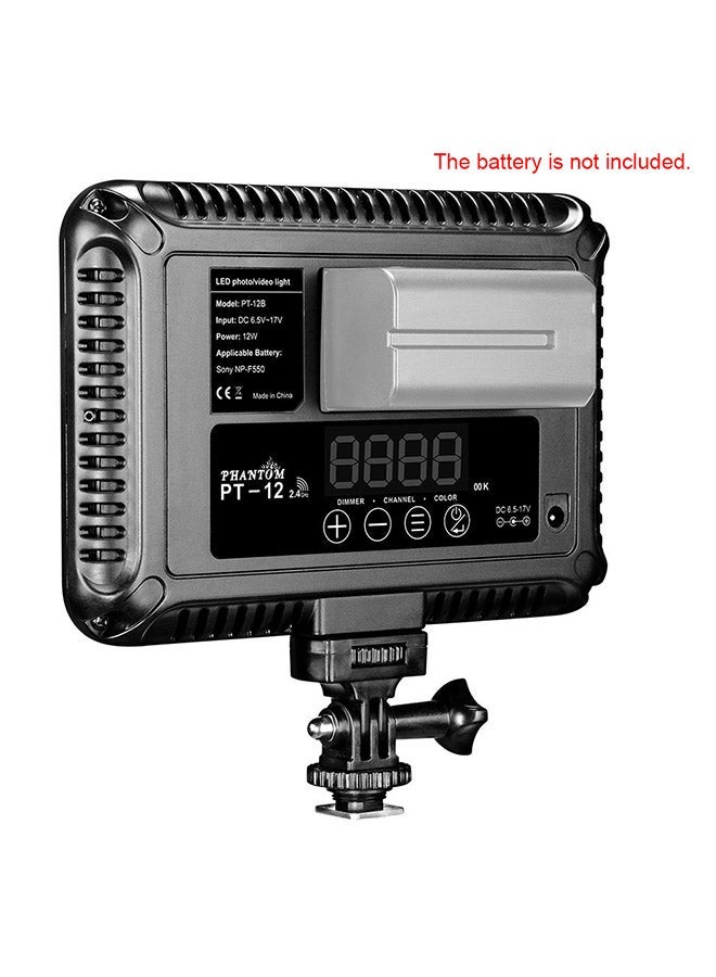 NIBEMINENT LED Photography Video Camcorder Fill In Light Panel PT-12B Black  - Image 2