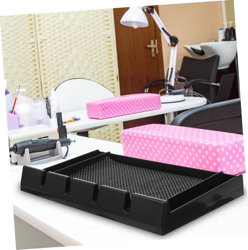 Didiseaon Barber Organizer Tray Durable Clipper Holder for Hair Salon Barbershop Sturdy Design for Hair Styling Tools Prevents Damage to Countertops Lightweight Flexible Storage - Image 3