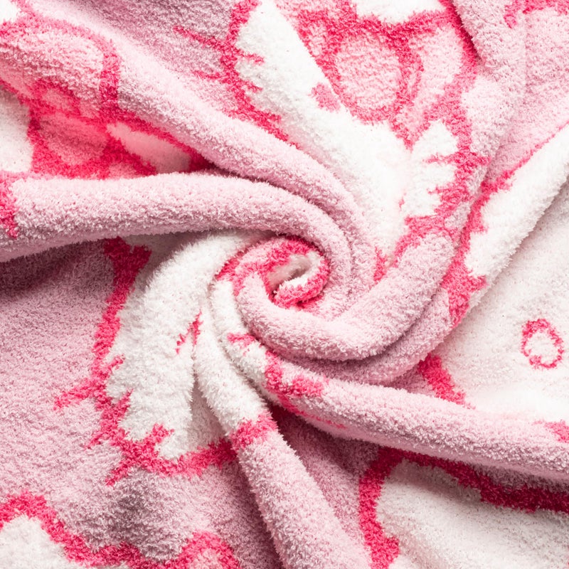 Jay Franco Hello Kitty Feather Knit Fluffy Throw Blanket - Pink Fuzzy Blanket Measures 50 x 60 Inch - Super Soft Lightweight Bedding - Image 5