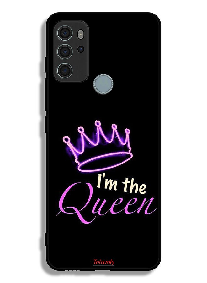 Tolwak Motorola Moto G60S Protective Case Cover I Am The Queen - Image 2