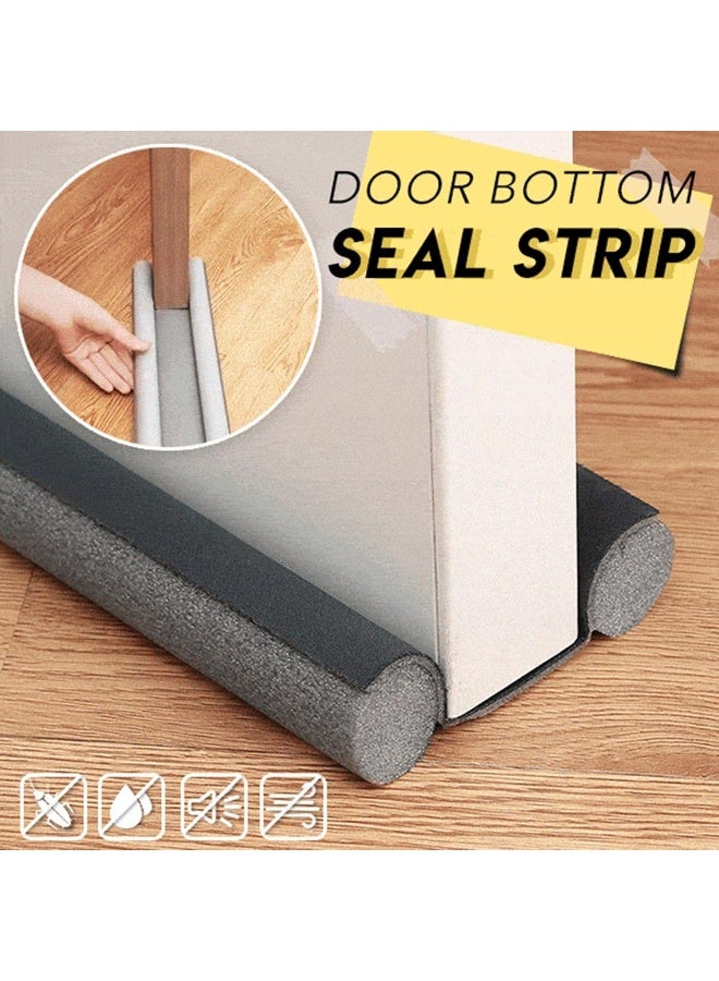 Door Bottom Seal Strip, Door Bottom Noise Blocker - Strong Adhesive Under Door Draft Blocker Insulator, Weather Stripping Door Sweep, Noise Stopper - Image 3