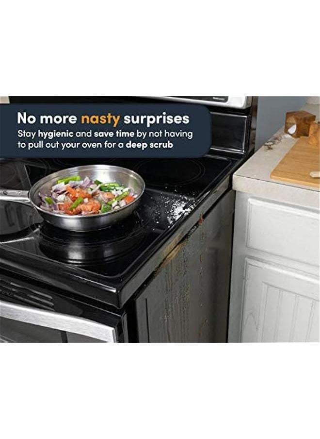 Generic - Linda's Essential Silicone Stove Gap Covers, Heat Resistant Oven Filler Seals Between Stovetop and Counter, Easy to Clean Guard, 21 Inches, Black. - Image 1