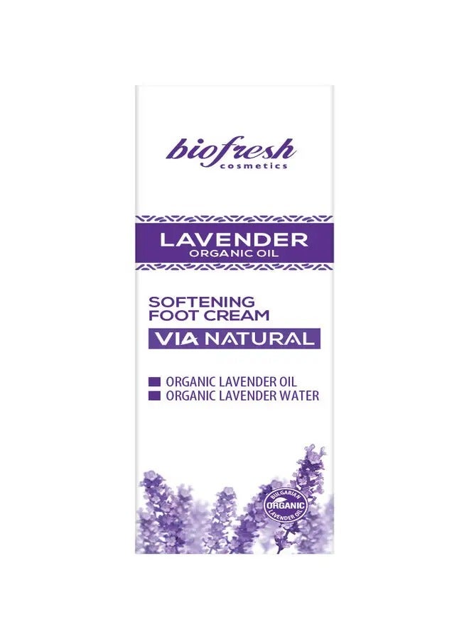 LAVENDER ORGANIC OIL SOFTENING FOOT CREAM 75ML